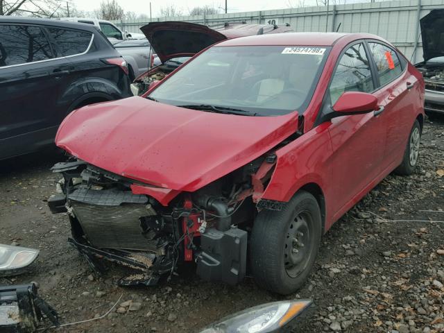 KHMCT4AE2CU081355 - 2012 HYUNDAI ACCENT GLS RED photo 2