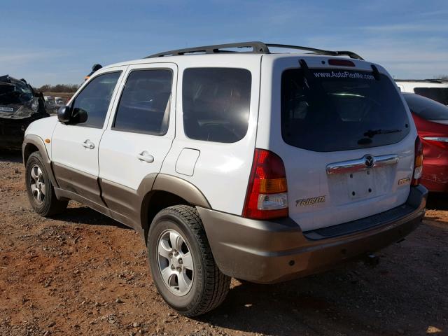 4F2CZ06194KM32602 - 2004 MAZDA TRIBUTE WHITE photo 3