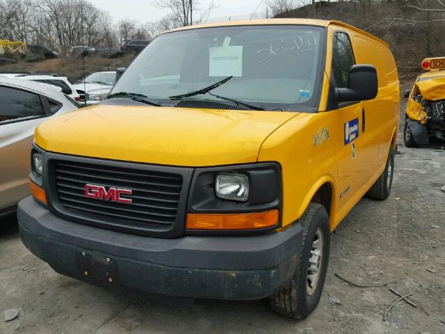 1GTGG25U151228835 - 2005 GMC SAVANA G25 YELLOW photo 2