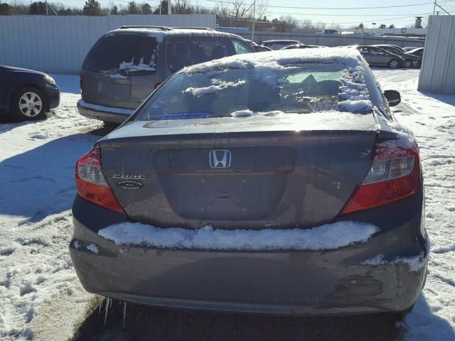 2HGFB2F58CH330036 - 2012 HONDA CIVIC LX GRAY photo 10