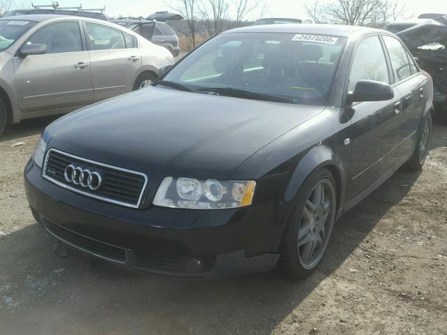 WAULC68E54A067536 - 2004 AUDI A4 1.8T QU BLACK photo 2