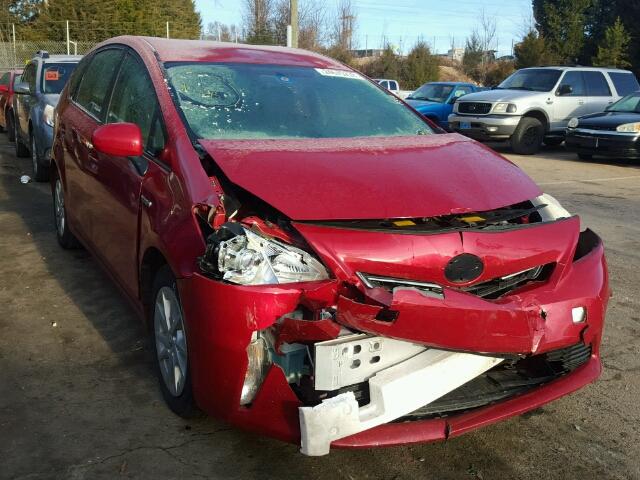 JTDZN3EU3C3036600 - 2012 TOYOTA PRIUS V RED photo 1