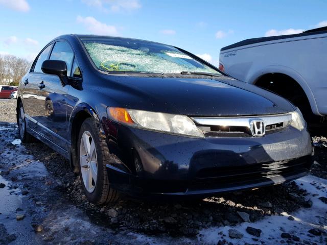 1HGFA16816L077530 - 2006 HONDA CIVIC EX BLACK photo 1