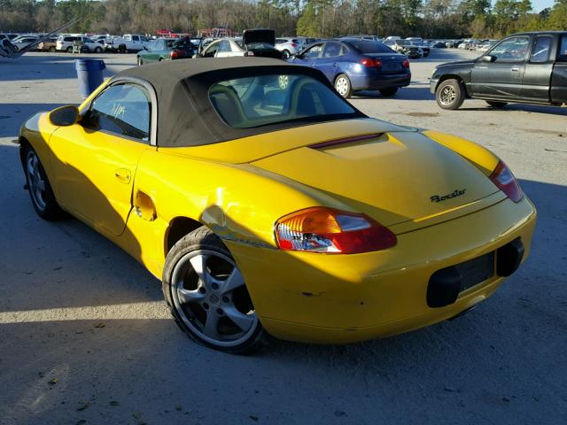 WP0CA29812U623105 - 2002 PORSCHE BOXSTER YELLOW photo 3