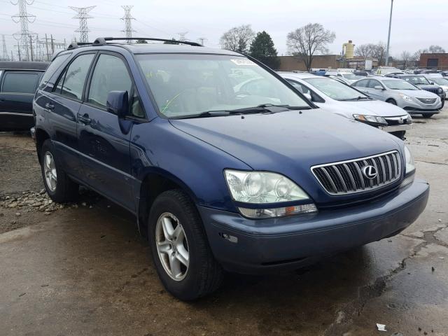 JTJHF10U710225105 - 2001 LEXUS RX 300 BLUE photo 1