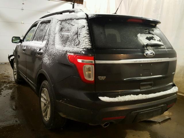 1FM5K8B87FGA75887 - 2015 FORD EXPLORER BLACK photo 3