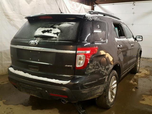 1FM5K8B87FGA75887 - 2015 FORD EXPLORER BLACK photo 4