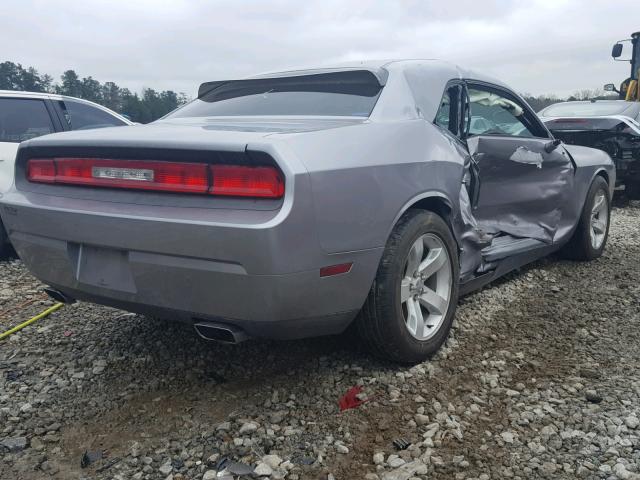 2C3CDYAG1EH133370 - 2014 DODGE CHALLENGER SILVER photo 4