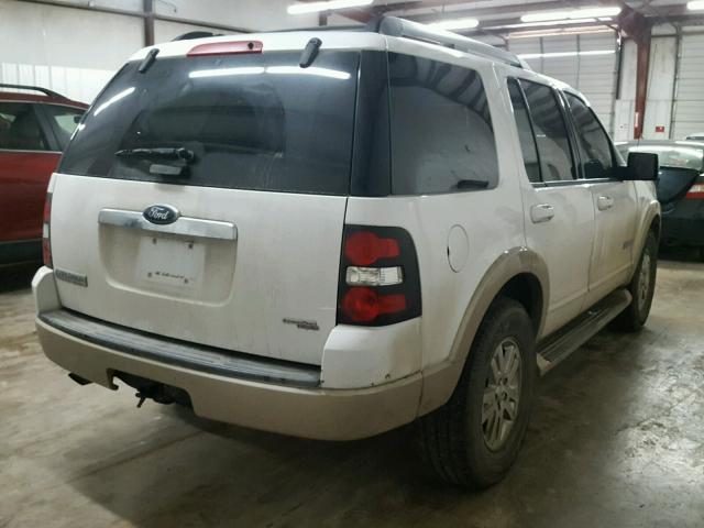 1FMEU64E07UB66407 - 2007 FORD EXPLORER E WHITE photo 4