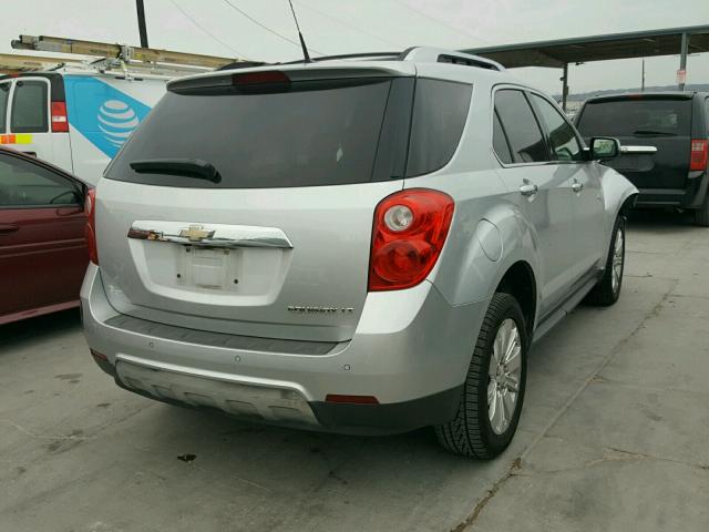 2CNALPEW4A6273822 - 2010 CHEVROLET EQUINOX LT SILVER photo 4