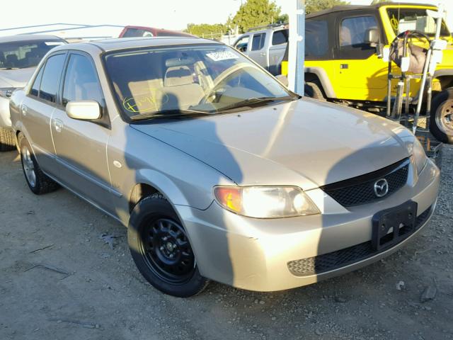 JM1BJ225620638444 - 2002 MAZDA PROTEGE DX TAN photo 1