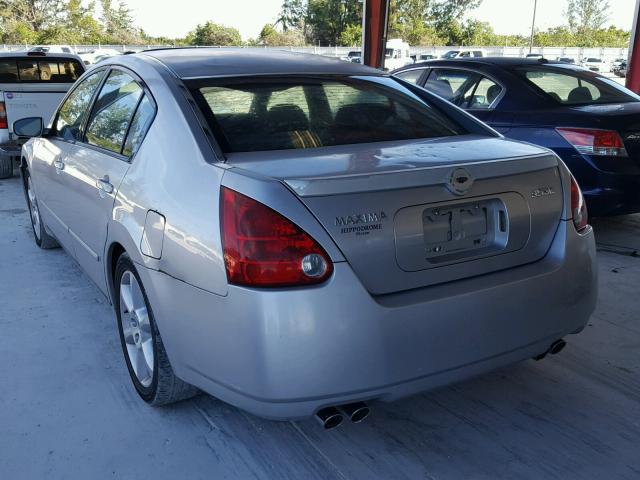 1N4BA41E74C836759 - 2004 NISSAN MAXIMA SE SILVER photo 3