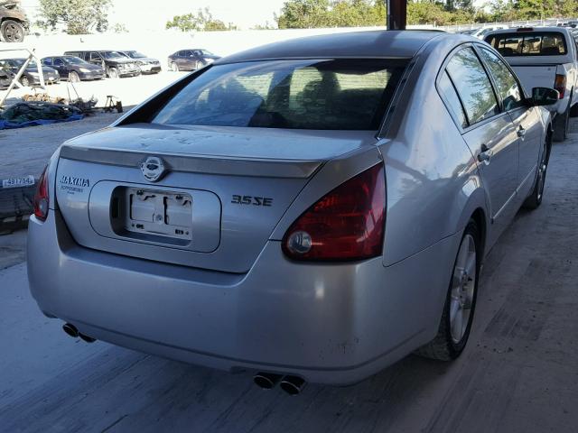 1N4BA41E74C836759 - 2004 NISSAN MAXIMA SE SILVER photo 4