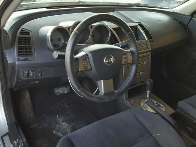 1N4BA41E74C836759 - 2004 NISSAN MAXIMA SE SILVER photo 9