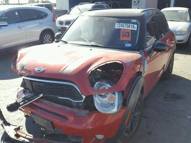 WMWZC3C55DWP21289 - 2013 MINI COOPER S C RED photo 2