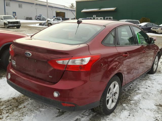 1FADP3F26DL317217 - 2013 FORD FOCUS SE RED photo 4