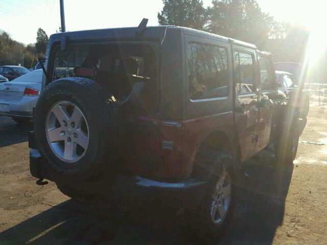 1J4BA3H19BL578582 - 2011 JEEP WRANGLER U RED photo 4