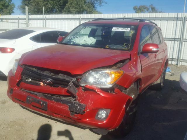 JTMWF4DV6A5028878 - 2010 TOYOTA RAV4 SPORT RED photo 2