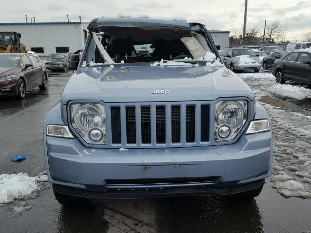 1C4PJMAKXCW198252 - 2012 JEEP LIBERTY SP BLUE photo 9