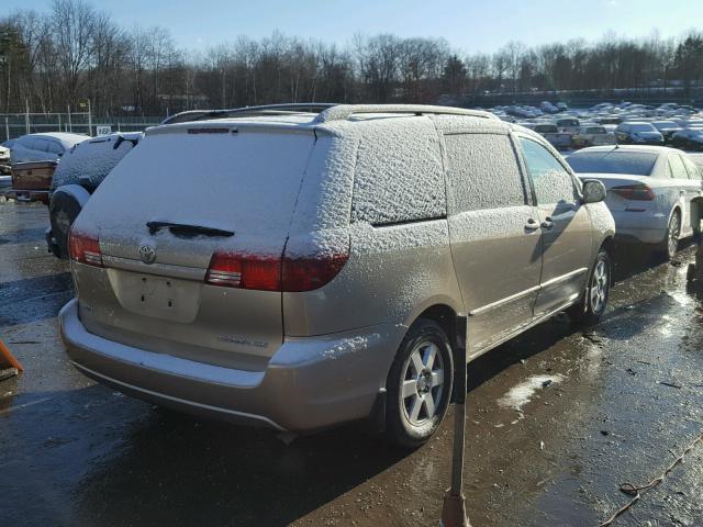 5TDZA22C55S281272 - 2005 TOYOTA SIENNA XLE GOLD photo 4