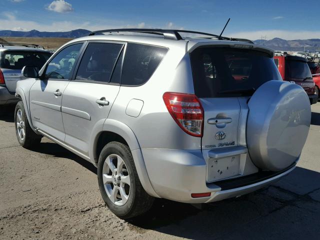 2T3DK4DV1AW019484 - 2010 TOYOTA RAV4 LIMIT SILVER photo 3