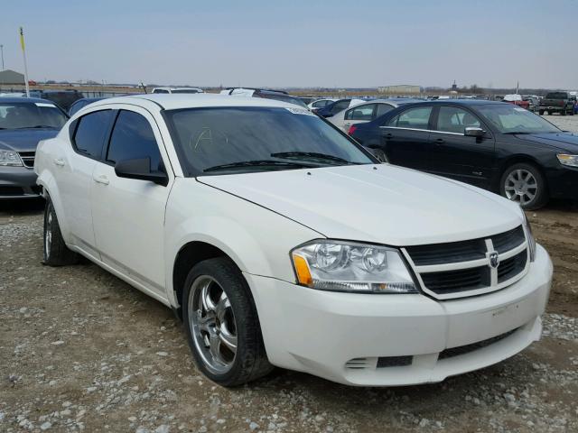 1B3LC46K88N660162 - 2008 DODGE AVENGER SE WHITE photo 1