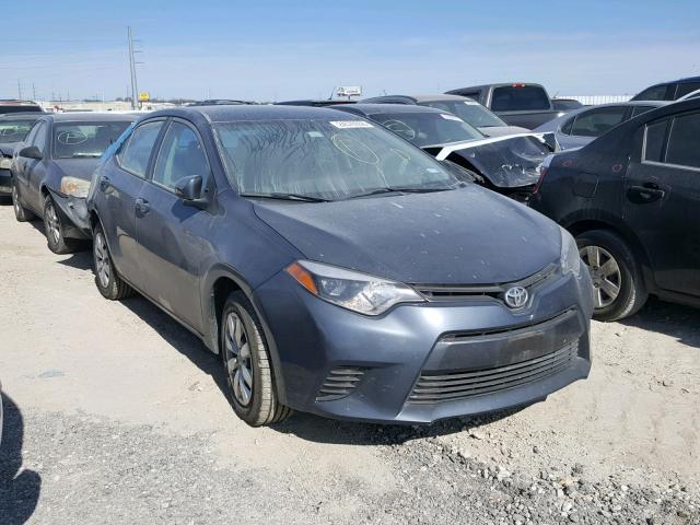 5YFBURHE8FP325219 - 2015 TOYOTA COROLLA L GRAY photo 1