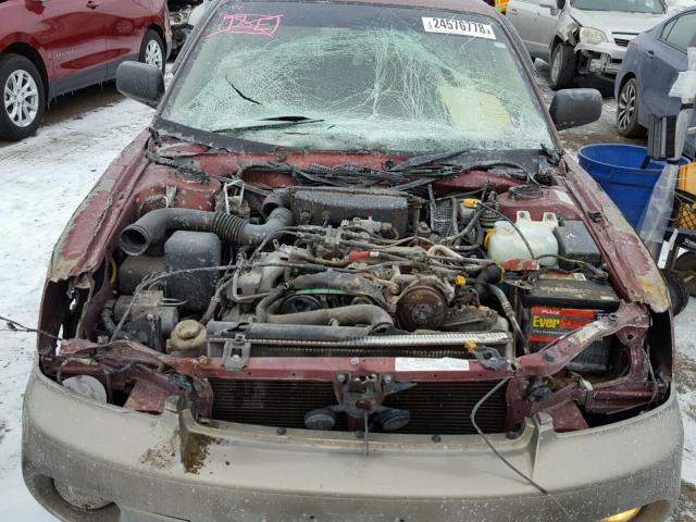 4S3BH675737618336 - 2003 SUBARU LEGACY OUT MAROON photo 9