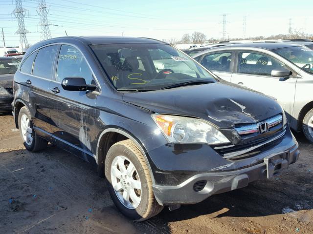 5J6RE48758L038099 - 2008 HONDA CR-V EXL BLACK photo 1