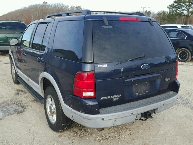 1FMDU73E42UC48345 - 2002 FORD EXPLORER X BLUE photo 3