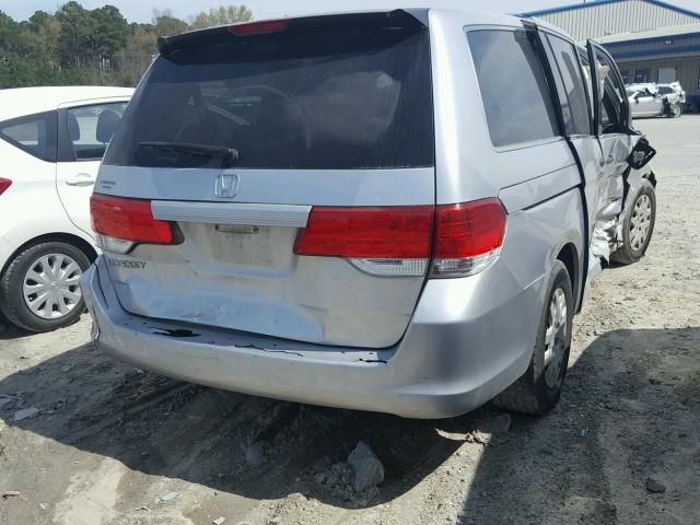 5FNRL3H21AB060491 - 2010 HONDA ODYSSEY LX SILVER photo 4