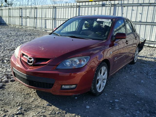 JM1BK344181103709 - 2008 MAZDA 3 HATCHBAC RED photo 2