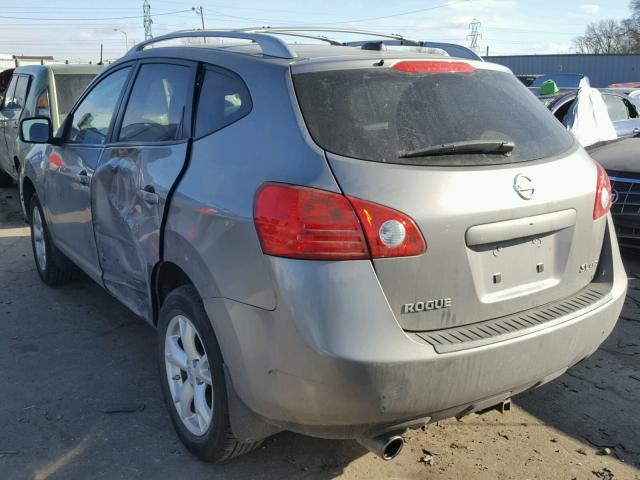 JN8AS58V48W127228 - 2008 NISSAN ROGUE S GRAY photo 3