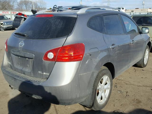 JN8AS58V48W127228 - 2008 NISSAN ROGUE S GRAY photo 4