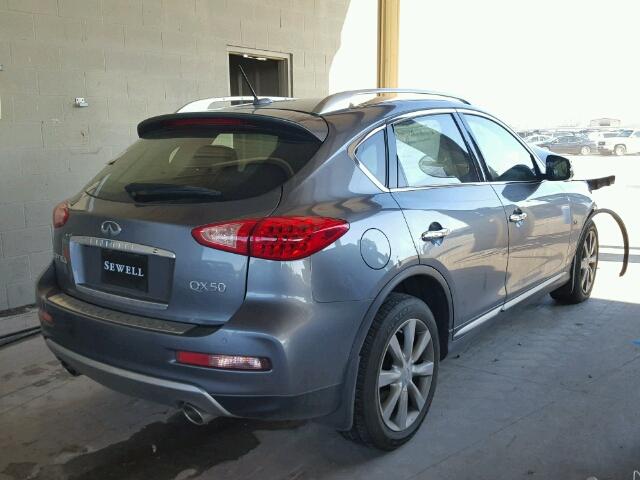 JN1BJ0RP4HM380862 - 2017 INFINITI QX50 GRAY photo 4