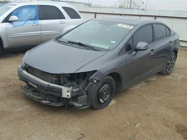 19XFB2F97DE083977 - 2013 HONDA CIVIC EXL GRAY photo 2