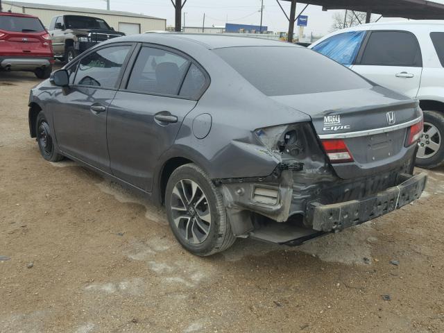 19XFB2F97DE083977 - 2013 HONDA CIVIC EXL GRAY photo 3