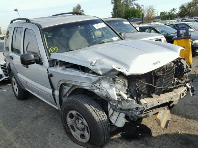 1J4GL48K22W335015 - 2002 JEEP LIBERTY SP SILVER photo 1