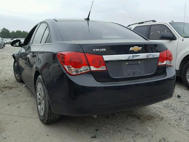 1G1PC5SH2C7244419 - 2012 CHEVROLET CRUZE LS BLACK photo 3