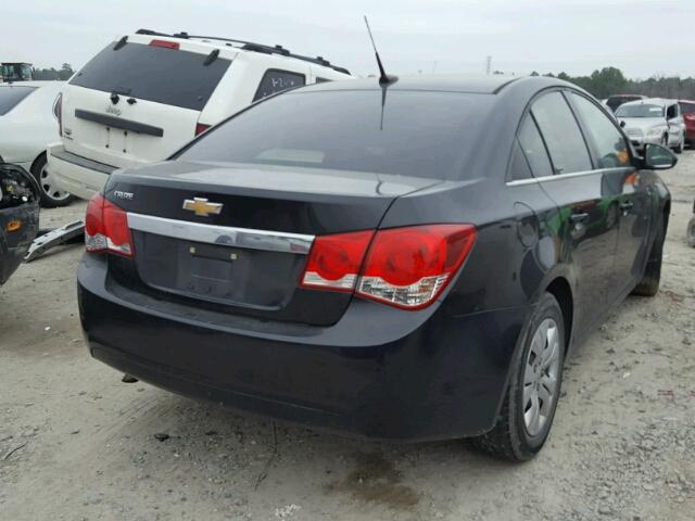 1G1PC5SH2C7244419 - 2012 CHEVROLET CRUZE LS BLACK photo 4