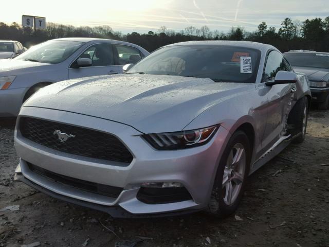 1FA6P8AM4H5270262 - 2017 FORD MUSTANG SILVER photo 2