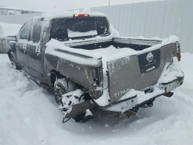 1N6BA07B06N501833 - 2006 NISSAN TITAN XE BROWN photo 3