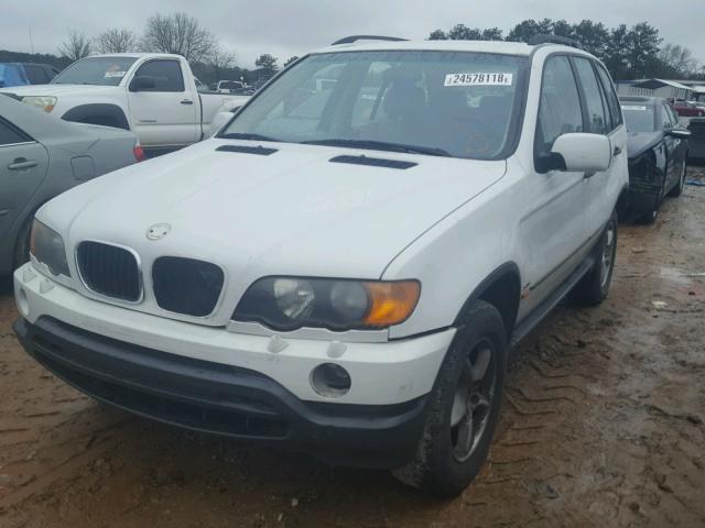 5UXFA53512LV70360 - 2002 BMW X5 3.0I WHITE photo 2