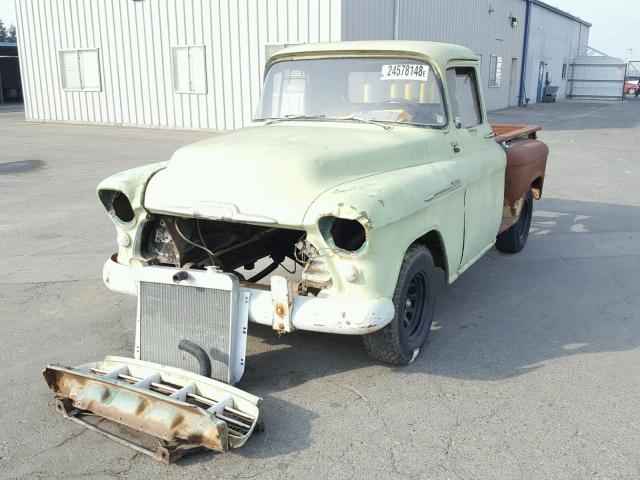 3E560003742 - 1956 CHEVROLET CK10 GREEN photo 2