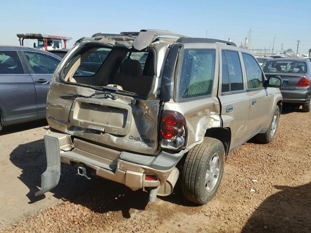 1GNDS13SX42431039 - 2004 CHEVROLET TRAILBLAZE GOLD photo 4