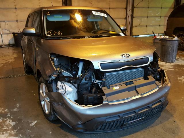 KNDJN2A28E7107040 - 2014 KIA SOUL GRAY photo 1