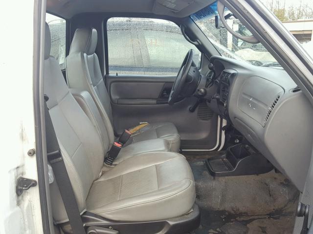 1FTYR10D89PA31437 - 2009 FORD RANGER WHITE photo 5