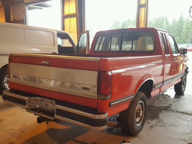 1FTEX14N2JKA25758 - 1988 FORD F150 RED photo 4