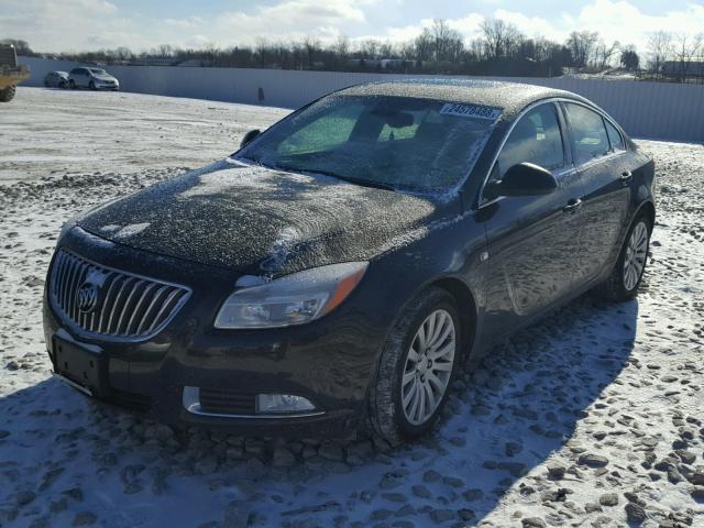 W04GP5ECXB1009564 - 2011 BUICK REGAL CXL BLACK photo 2