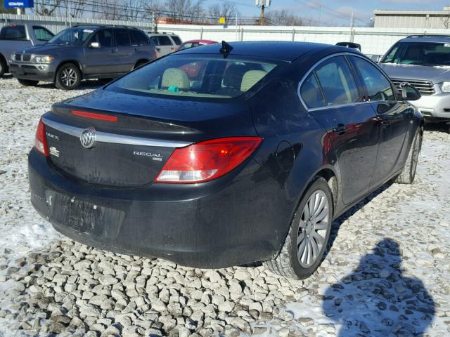 W04GP5ECXB1009564 - 2011 BUICK REGAL CXL BLACK photo 4